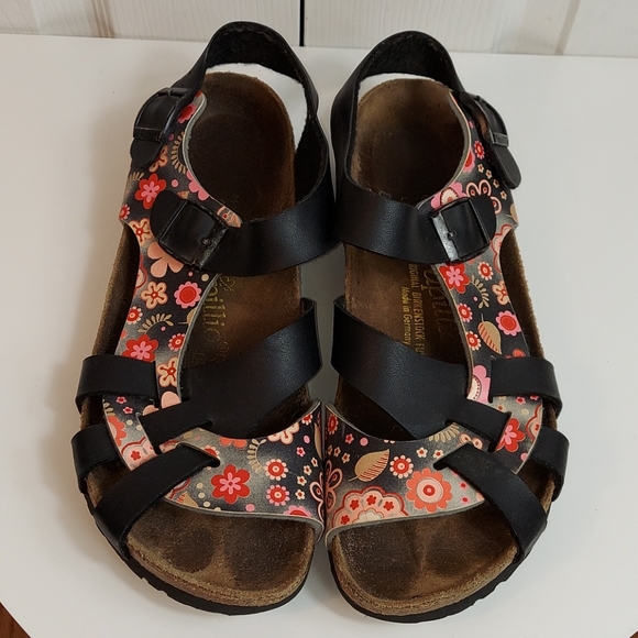 Birkenstock | Shoes | Birkenstock Papillio Pisa Floral Sandals Sz 41 | Poshmark